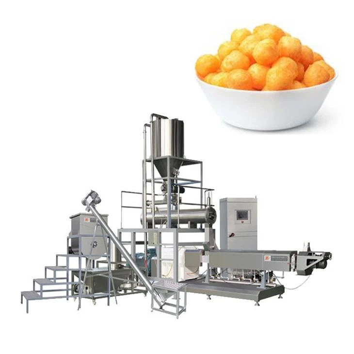 Automatic Puffed Corn Snacks Making Extruder Machine