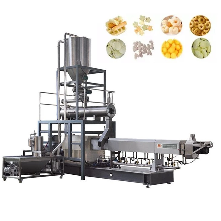 Automatic Puffed Corn Snacks Making Extruder Machine